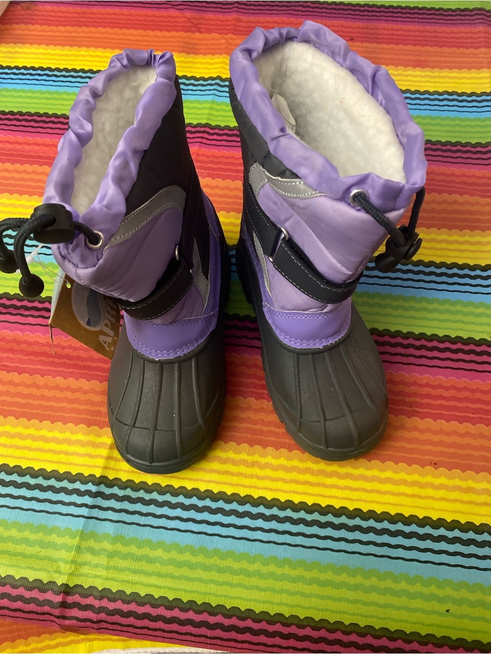 Kids Purple Winter Snow Boots - APRES